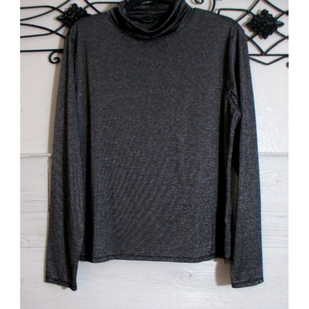 Simply Vera Wang Women's Sparkle Knit Top Size L Multicolor High Neck